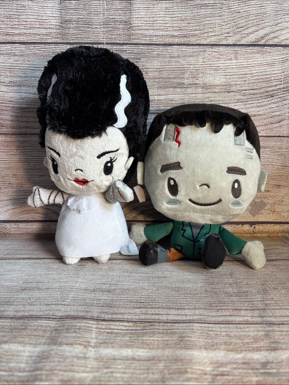 Plush Universal Monsters - Bride and Frankenstein pair